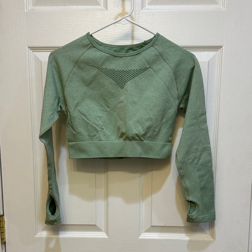 Amazon Green Women's Crop Top
